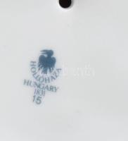 Hollóházi lila virágmintás váza. Domború és aranyfestett díszítéssel, lila virág mintával, ornamenti...