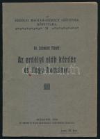 Schmidt Tibolt: Az erdélyi oláh kérdés és Nagy-Románia. Erdélyi Magyar-Székely Szövetség Könyvtára 11. Bp.,1920, Erdélyi Magyar-Székely Szövetség,(Terminus-ny.), 48 p. Kiadói papírkötés.