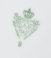 Virágmintás reggeliző szett, Rosenthal és Bavaria jelzéssel, domború és matricás mintás, hibátlan, d...