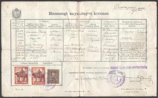 1894-1954 Zsidó család irathagyatéka, feltehetőleg Paul Arma (Weisshaus Imre) rokonságából, 13 db, s...