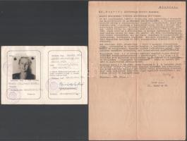 1894-1954 Zsidó család irathagyatéka, feltehetőleg Paul Arma (Weisshaus Imre) rokonságából, 13 db, s...