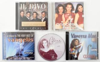 6 db CD: Celine Dion, Oceana-Vangelis Tiszteletére, Princess, Il Divo,Vanessa Mae (A lemezek VG+ és VG állapotban vannak)