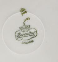 cca 1940 Bavaria pralinékínáló szett, szórt aranyozással, jelzéssel, hibátlan, d: 11-19,5 cm