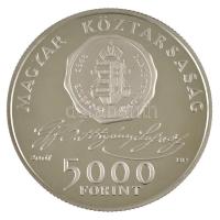 2007. 5000Ft Ag "Batthyány Lajos születésének 200. évfordulója" dísztokban, tanúsítvánnyal...
