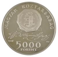 2007. 5000Ft Ag "Batthyány Lajos születésének 200. évfordulója" dísztokban, tanúsítvánnyal...