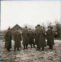 II. világháborús katonai negatívok, 7 db, 6×6 cm