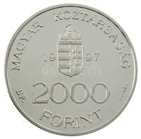 1997. 2000Ft Ag Integráció az EU-ba - EURO I kapszulában, tanúsítvánnyal, dísztokban T:PP ujjlenyomat Adamo EM147