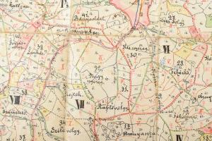 1906 Az óvízi m. kir. erdőgondnokság átnézeti térképe, (Óvíz/Stará Voda/Altwasser), kézi rajzolású, ...