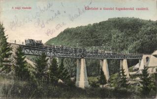 Tiszolc viaduct of the Cogwheel Train (Rb)