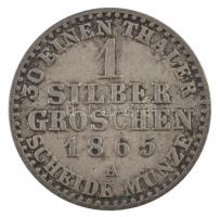 Német Államok / Poroszország 1865A 1gr Ag &quot;I. Vilmos&quot; T:2- patina German States / Prussia 1865A 1 Groschen Ag &quot;Wilhelm I&quot; C:VF patina Krause KM#485