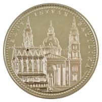 Bognár György (1944-) DN "Budapest nevezetességei - Szent István Bazilika" jelzett Ag emlé...