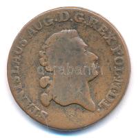 Lengyel-Litván Nemzetközösség 1787EB 3gr Cu II. Szaniszló Ágost T:3 patina Polish-Lithuanian Commonwealth 1787EB 3 Grosze Koronne Cu Stanislaw II Augustus C:F patina Krause KM#182