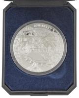 Bognár György (1944-) DN "Budapest nevezetességei - Hősök tere" jelzett Ag emlékérem tanús...