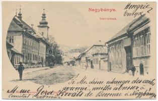 1902 Nagybánya, Baia Mare; Vár utca. Molnár Mihály kiadása / Castle Street (EK)