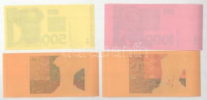 Horvátország 1993 (1994). 5K előlapi színpróba + 20K előlapi színpróba + 50K előlapi színpróba + 200...