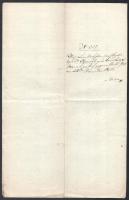 1858 Laboratóriumi dolgokkal kapcsolatos német nyelvű okmány