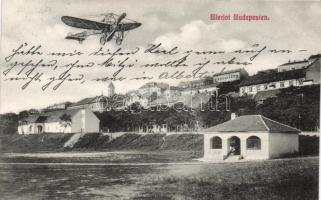 Budapest I. Vérmező Bleriot repűlővel