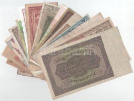 18db vegyes külföldi bankjegy, közte Zimbabwe, Ausztria, Jugoszlávia, Csehszlovákia, Szlovákia, Olas...