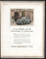 1946 The New Wolseley Ten. Angol nyelvű, fekete-fehér és színes képekkel illusztrált ismertető prosp...