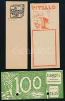 6 db különféle számolócédula