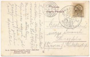 1940 Nagybánya, Baia Mare; vasútállomás, vonat, gőzmozdony / Gara / railway station, train, locomoti...