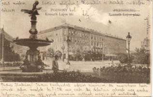 Pozsony Kossuth square fountain