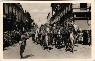 1940 Szatmárnémeti, Szatmár, Satu Mare; bevonulás / entry of the Hungarian troops + "1940 Szatmárnémeti visszatért" So. Stpl.