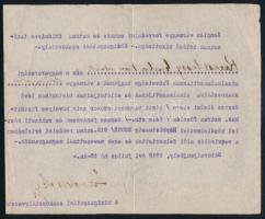 1919 Sátoraljaújhely, Zemplén Vármegye Forradalmi Munkás és Katona Földmíves Tanácsának Intéző Bizot...