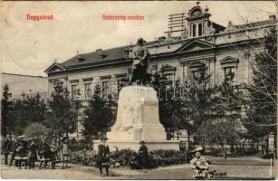 1911 Nagyvárad, Oradea; Szacsvay szobor / statue, monument (EB)