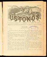 1888 Az Üstökös című folyóirat július-decemberi számai könyvbe kötve