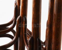 cca 1900-1910, Mundus Budapest, Thonet szervírozóasztal garnitúra, egymásba tolható, felújított álla...