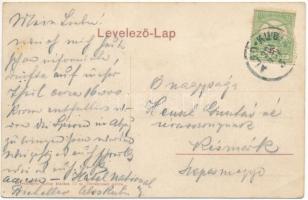 1909 Alsókubin, Dolny Kubín (Árva, Orava); Fő tér, templom / main square, church (EK)