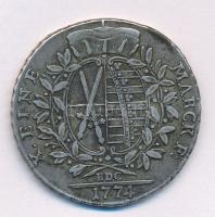 Német Államok / Szászország-Albertine 1774EDC Tallér Ag "III. Frigyes Ágost" Drezda (27,81...