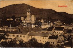 1912 Körmöcbánya, Kremnitz, Kremnica; látkép. "Magyar Bazár" Waktor Sámuel kiadása / general view (r)