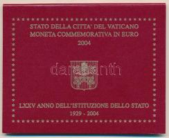 Vatikán 2004. 2E "A Vatikánvárosi Állam alapításának 75. évfordulója" eredeti díszkiadásba...