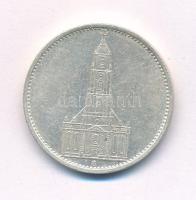 Német Harmadik Birodalom 1934G 5M Ag &quot;Garnisonkirche&quot; T:2 German Third Reich 1934G 5 Reichsmark Ag &quot;Garnisonkirche&quot; C:XF Krause KM#83