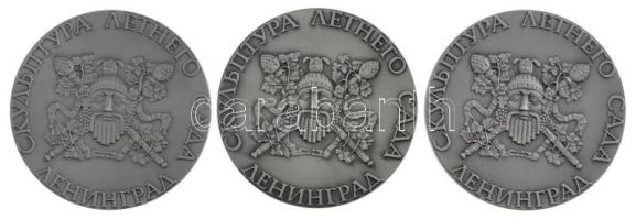 Szovjetunió DN "Leningrádi nyári művészeti fesztivál" Al emlékérem (3xklf) (57mm) T: 1-
S...