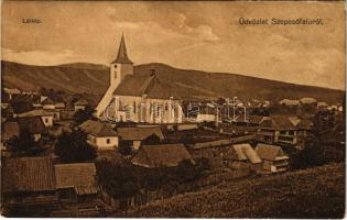 Szepesófalu, Spisská Stará Ves, Altendorf; látkép, templom. Kuchta Pál kiadása / general view, church