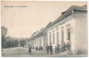 1919 Turdossin, Tvrdosín (Árva megye); utca részlet, Freyer Adolf vendéglője, étterem / street view, restaurant, inn + "1. Ceskoslovensky pesí pluk" (EK)