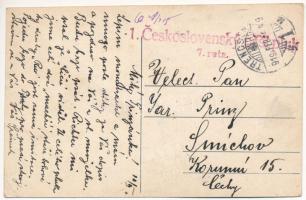 1919 Turdossin, Tvrdosín (Árva megye); utca részlet, Freyer Adolf vendéglője, étterem / street view,...