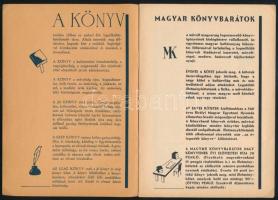 1938 Magyar Könyvbarátok prospektusa. Bp., Kir. M. Egyetemi Nyomda, 4 sztl. lev. Fekete-fehér illusz...