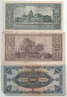 1946. 10.000MP-100.000BP (7xklf) T:F,VG közte kis szakadás