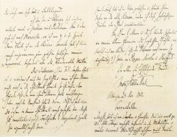 1902, Abbázia, Moriz Rosenthal (1862-1946) zongorista, Liszt Ferenc tanítványának német nyelvű level...