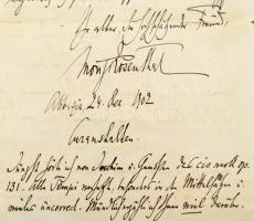 1902, Abbázia, Moriz Rosenthal (1862-1946) zongorista, Liszt Ferenc tanítványának német nyelvű level...