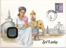 Srí Lanka 1978. 5c felbélyegzett borítékban, bélyegzéssel, német nyelvű leírással T:UNC  Sri Lanka 1978. 5 Cents in envelope with stamp and cancellation, with German description C:UNC