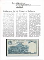 Pakisztán DN (1982) 10R Hadzs-kiadás, német nyelvű "Kuriositäten auf Banknoten" tájékoztat...