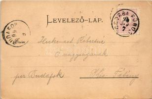 1899 (Vorläufer) Tátra, Magas-Tátra, Vysoké Tatry; Csorbai tó és Tátra. A. von Palocsay kiadása / St...