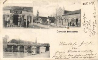 Bálinc with synagogue and shop