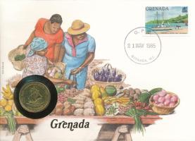 Kelet-Karibi Államok / Grenada 1981. 1$ Al-bronz felbélyegzett borítékban, bélyegzéssel, német nyelv...