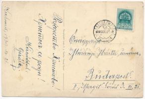 1939 Ungvár, Uzshorod, Uzhhorod, Uzhorod; Irredenta művészlap. Szeiler féle Patent dombornyomott fém...